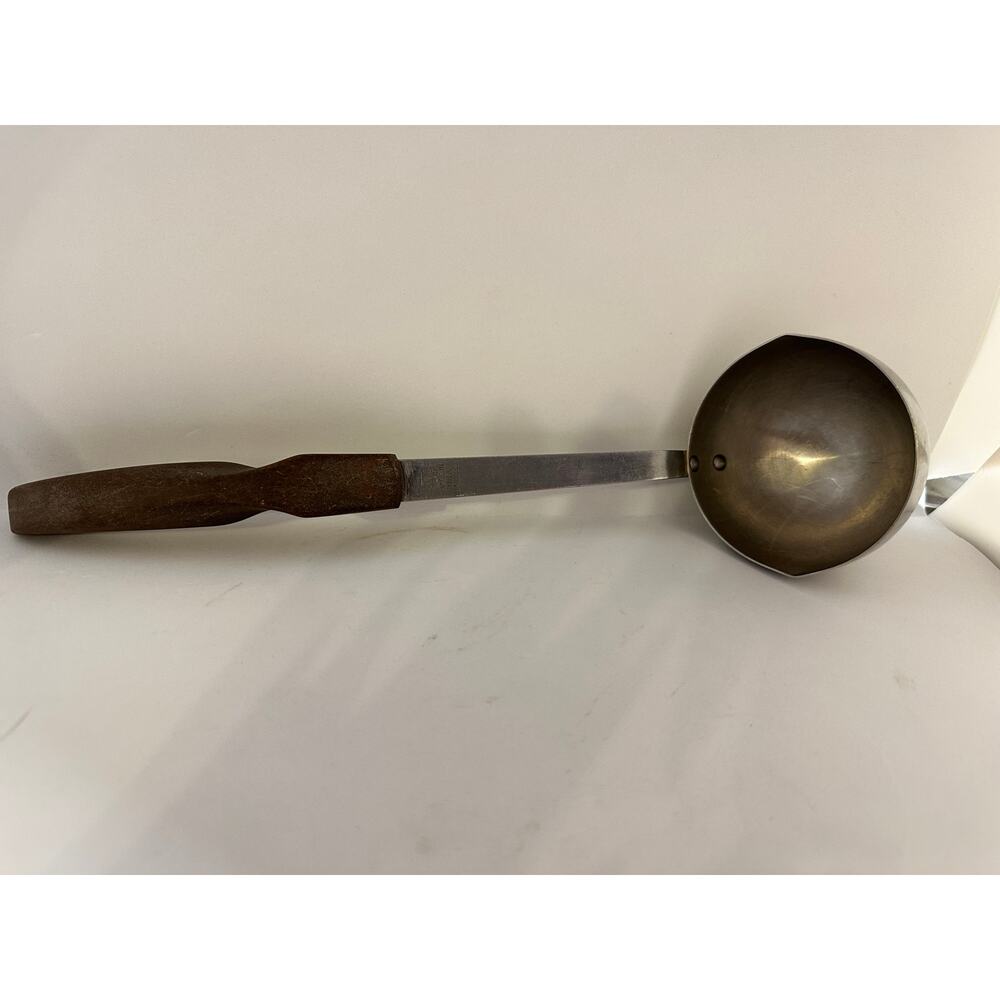 VTG Cutco Ladle No 15 Brown Handle Stainless Steel 12" Soup Spoon USA